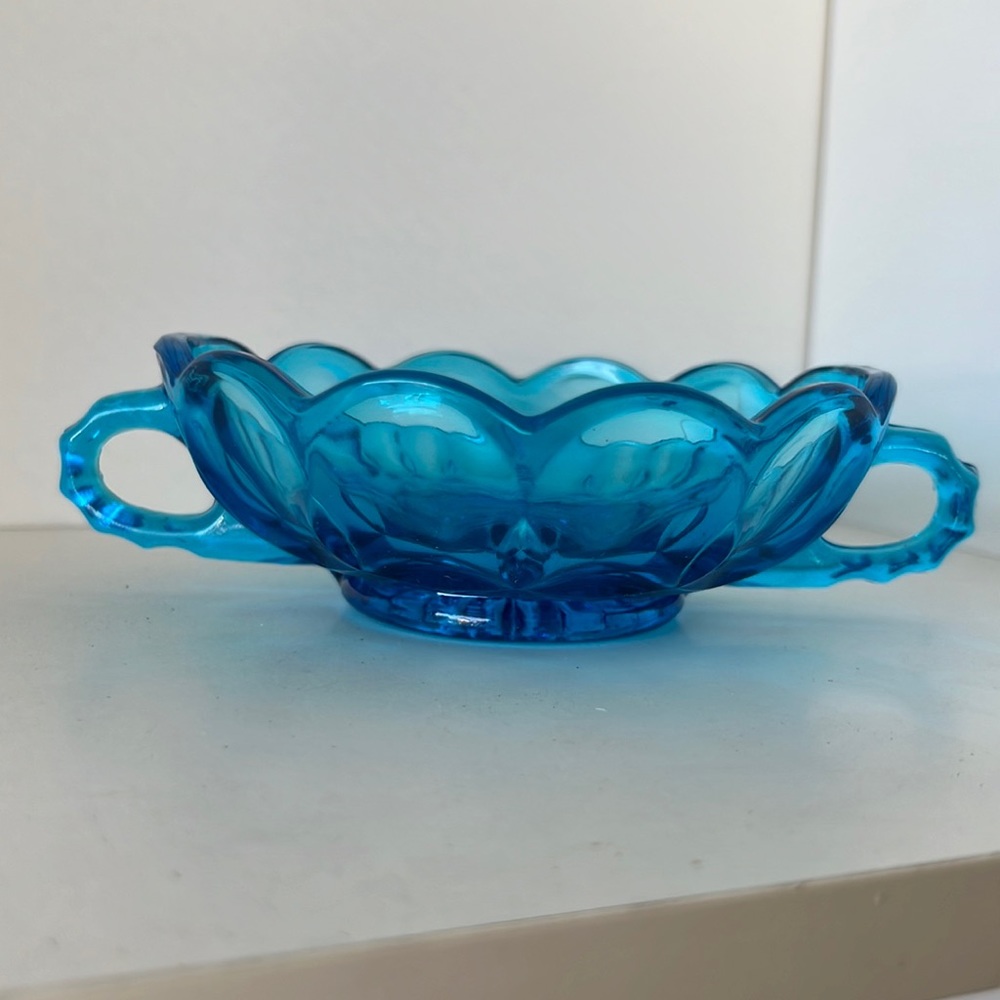 Vintage Blue Candy Dish